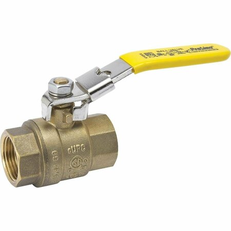 B&K 1/2 In. Brass Locking Ball Valve 107-823LNL